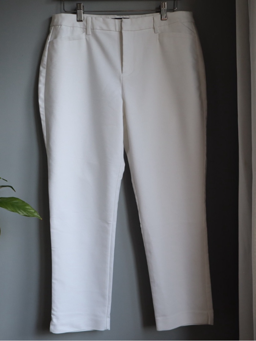 Roz & Ali White Men's Dress Pants - Slim Straight